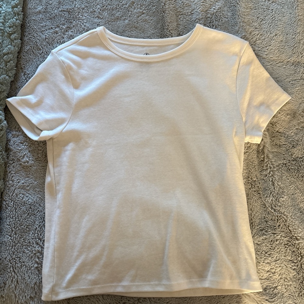 Volcom White Crew Neck Tee